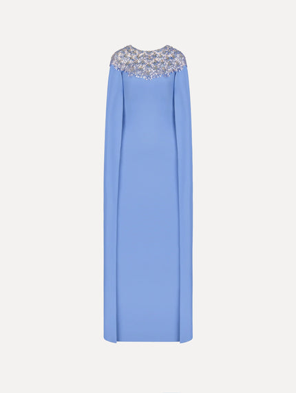 CRYSTAL AND GLASS EMBROIDERED CAFTAN