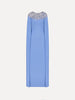 CRYSTAL AND GLASS EMBROIDERED CAFTAN