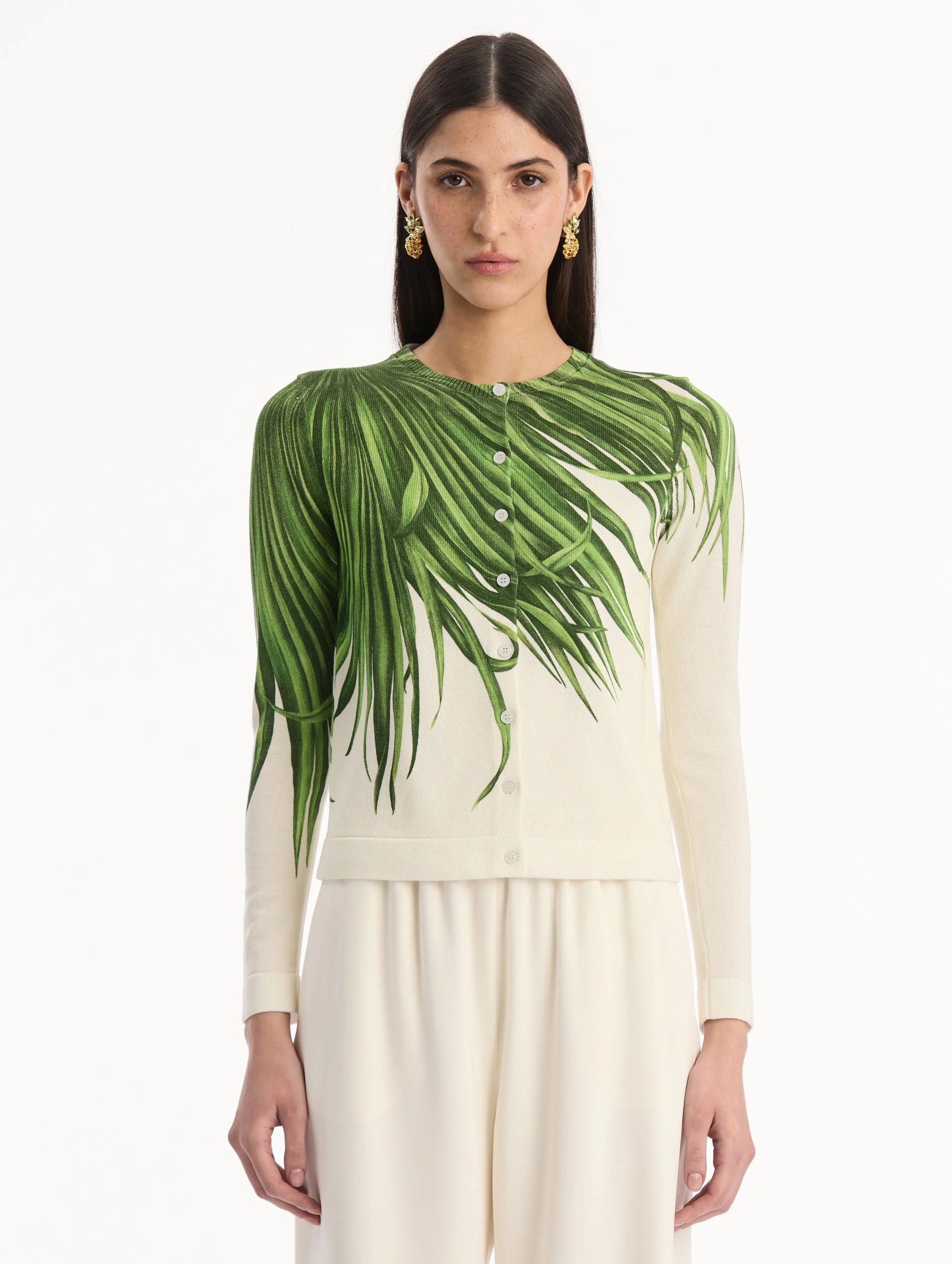 PALM LEAVES CARDIGAN