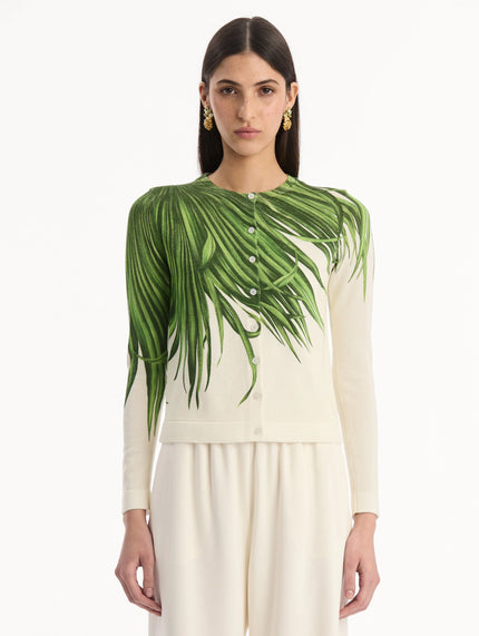 PALM LEAVES CARDIGAN