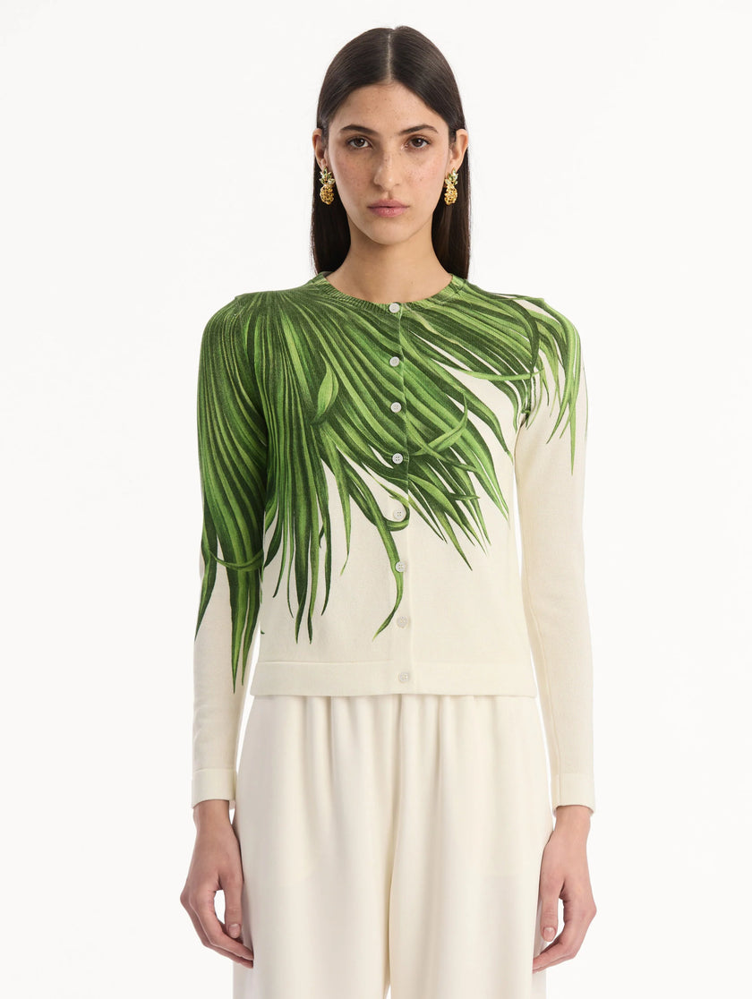 PALM LEAVES CARDIGAN