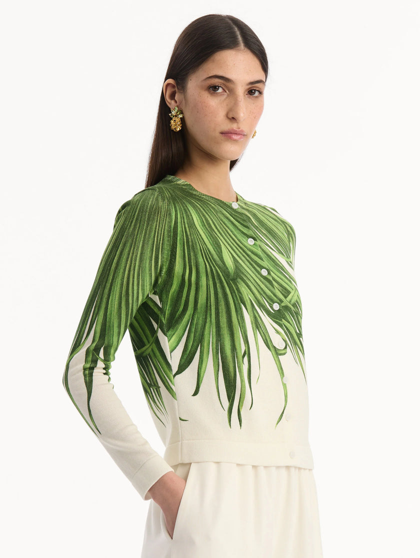 PALM LEAVES CARDIGAN