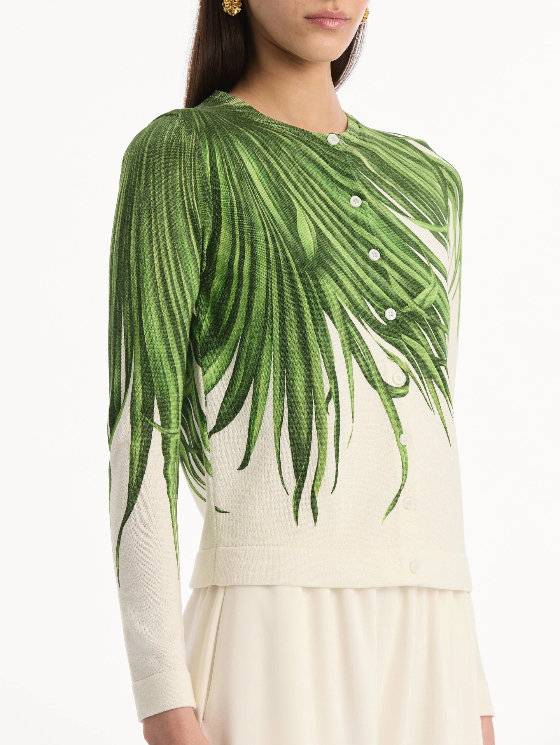 PALM LEAVES CARDIGAN