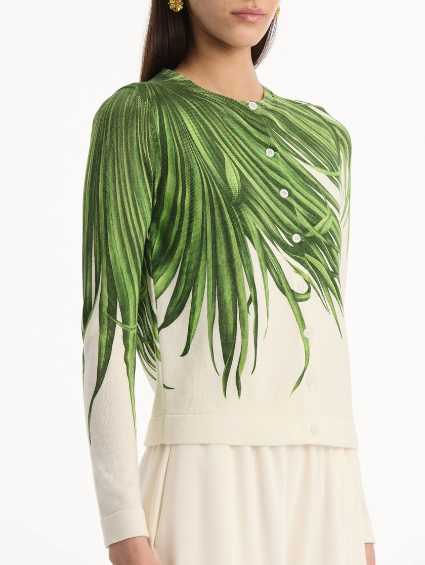 PALM LEAVES CARDIGAN