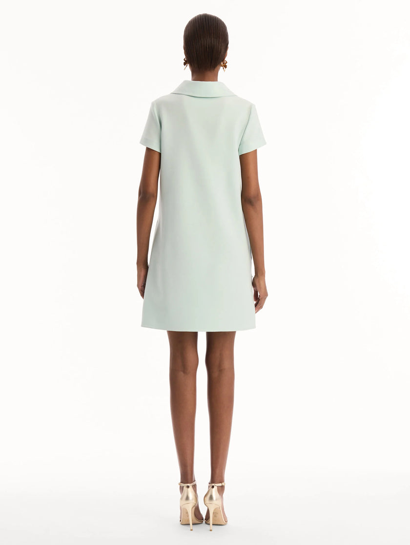 DOMINICAN MIXED FLORAL THREADWORK SHIFT DRESS