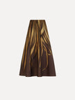 PALM LEAVES FAILLE SKIRT