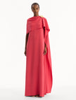 HIBISCUS BROOCH GEORGETTE CAFTAN