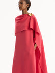 HIBISCUS BROOCH GEORGETTE CAFTAN
