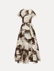 FEATHER COTTON POPLIN DRESS
