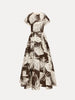 FEATHER COTTON POPLIN DRESS