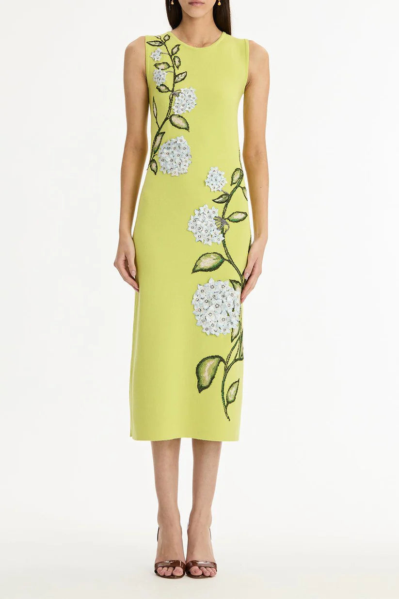 LONG RELAXED SLEEVELESS KNIT DRESS