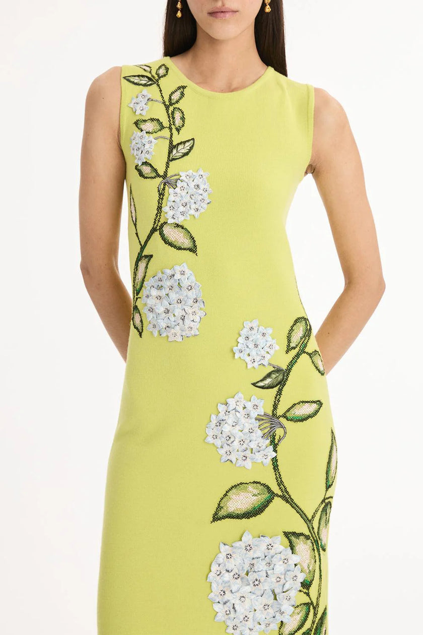 LONG RELAXED SLEEVELESS KNIT DRESS