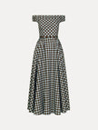 GINGHAM COTTON POPLIN DRESS