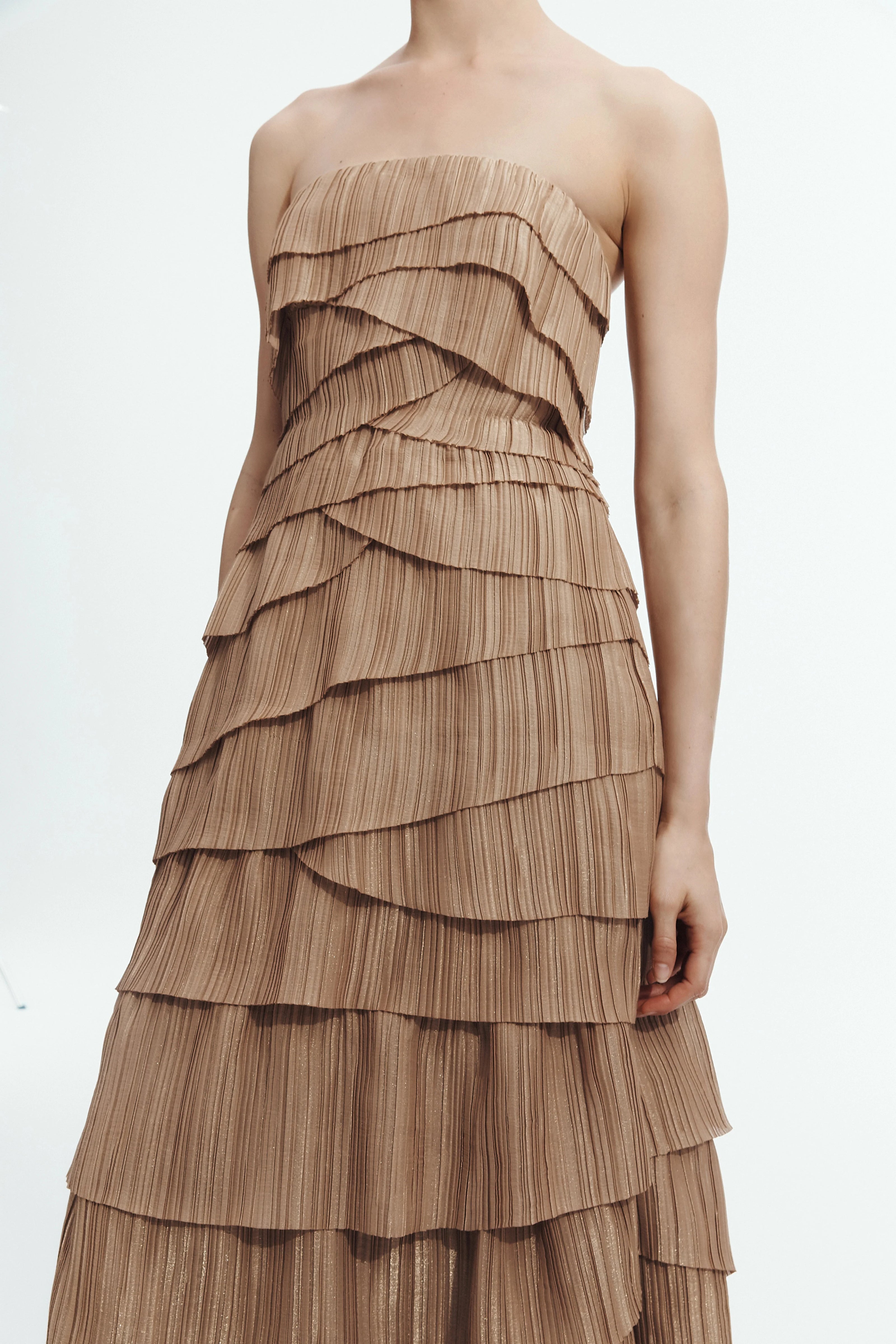 PHOEBE PLEATED GOWN