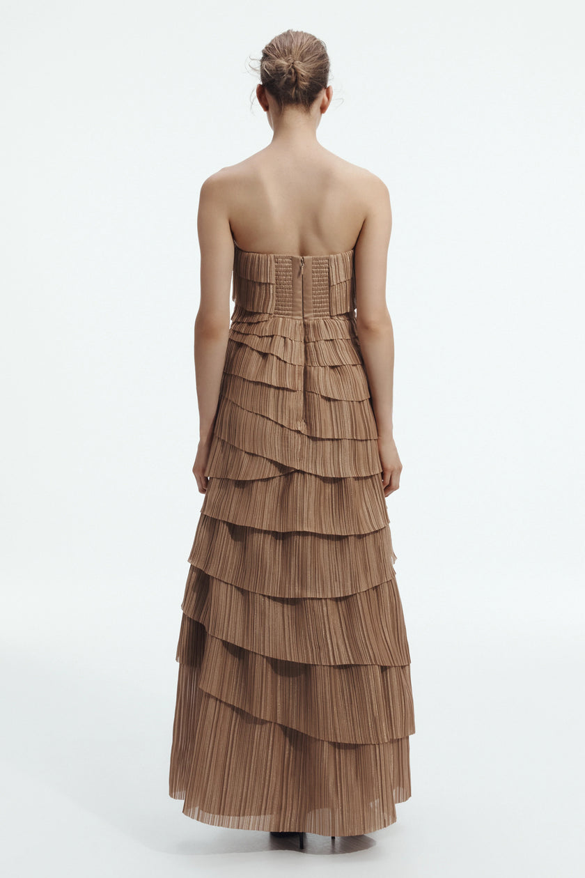 PHOEBE PLEATED GOWN