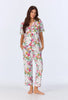 SHORT SLEEVE CLASSIC STRETCH JERSEY CROPPED PJ SET