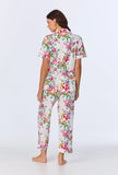 SHORT SLEEVE CLASSIC STRETCH JERSEY CROPPED PJ SET