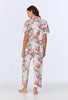 SHORT SLEEVE CLASSIC STRETCH JERSEY CROPPED PJ SET