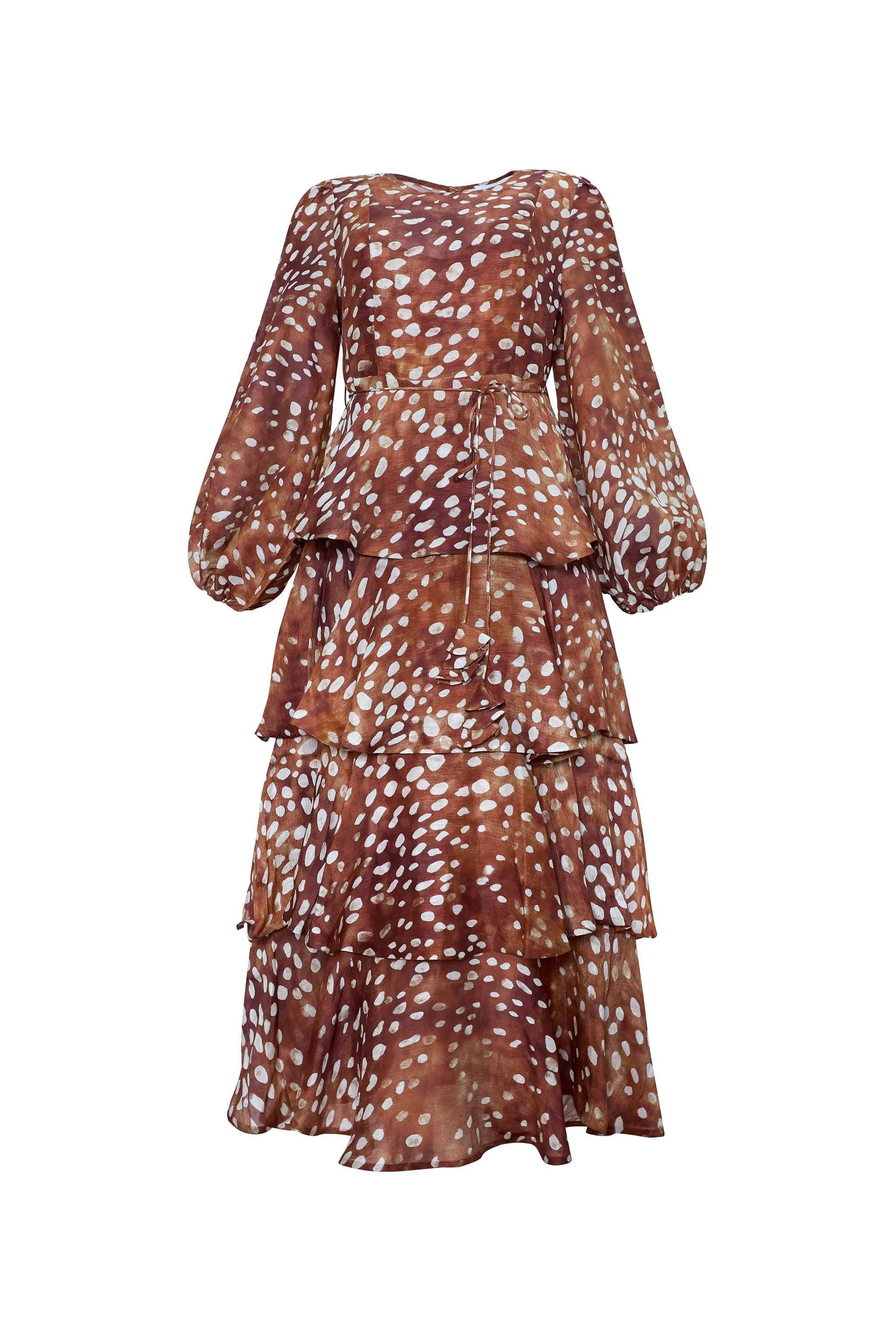 CHELSEA DRESS IN DAPPLED DOE