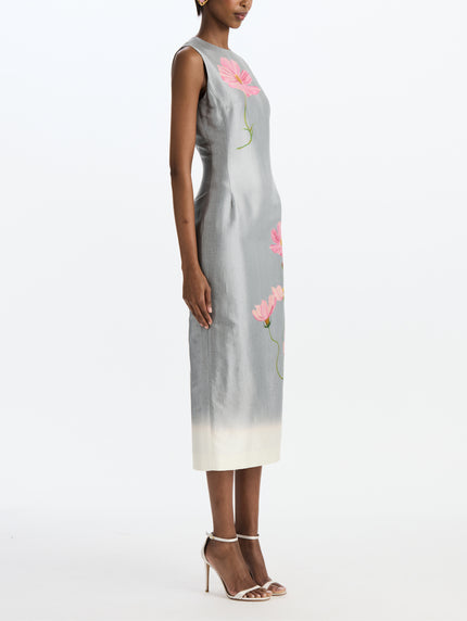 SLEEVELESS COSMOS MIKADO DAY DRESS