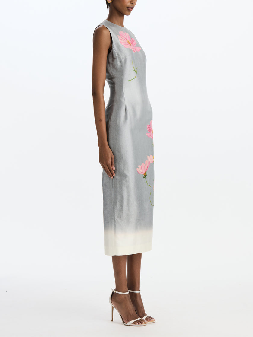 SLEEVELESS COSMOS MIKADO DAY DRESS