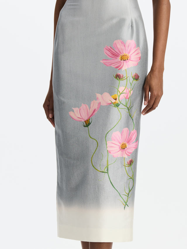 SLEEVELESS COSMOS MIKADO DAY DRESS