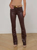 SELMA COATED BOOTCUT JEAN IN CHOCOLATE COATED