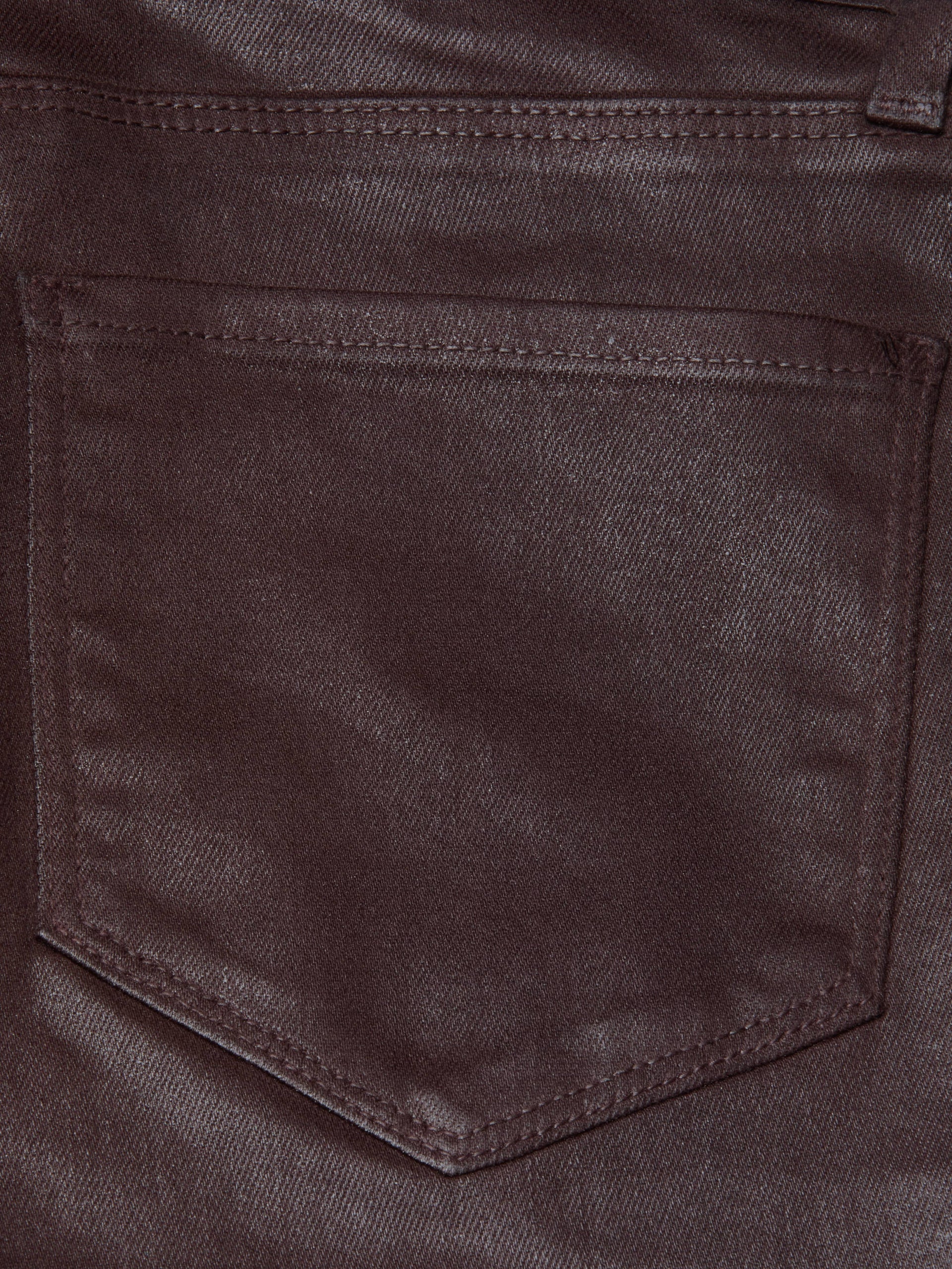SELMA COATED BOOTCUT JEAN IN CHOCOLATE COATED