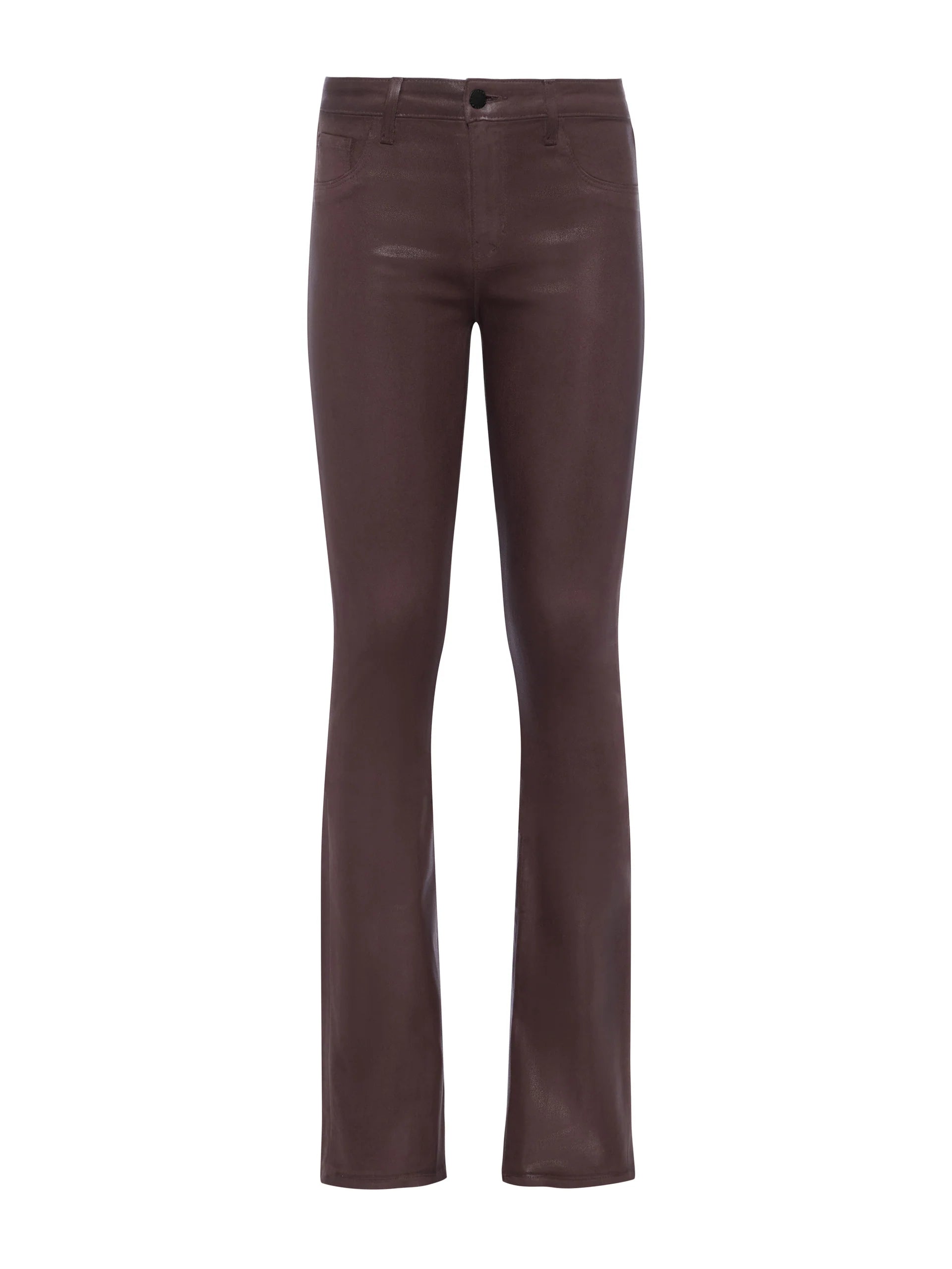 SELMA COATED BOOTCUT JEAN IN CHOCOLATE COATED