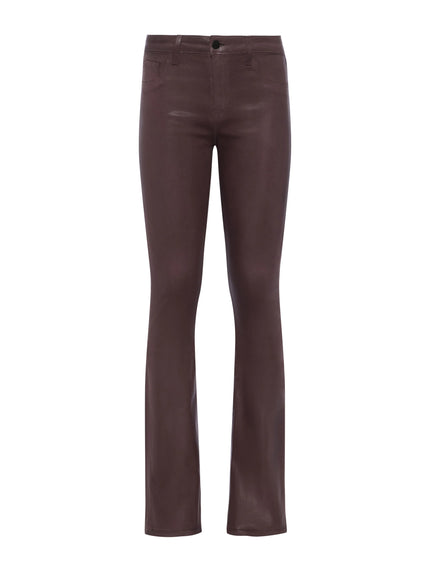 SELMA COATED BOOTCUT JEAN IN CHOCOLATE COATED