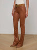 SELMA COATED BOOTCUT JEAN IN COGNAC COATED