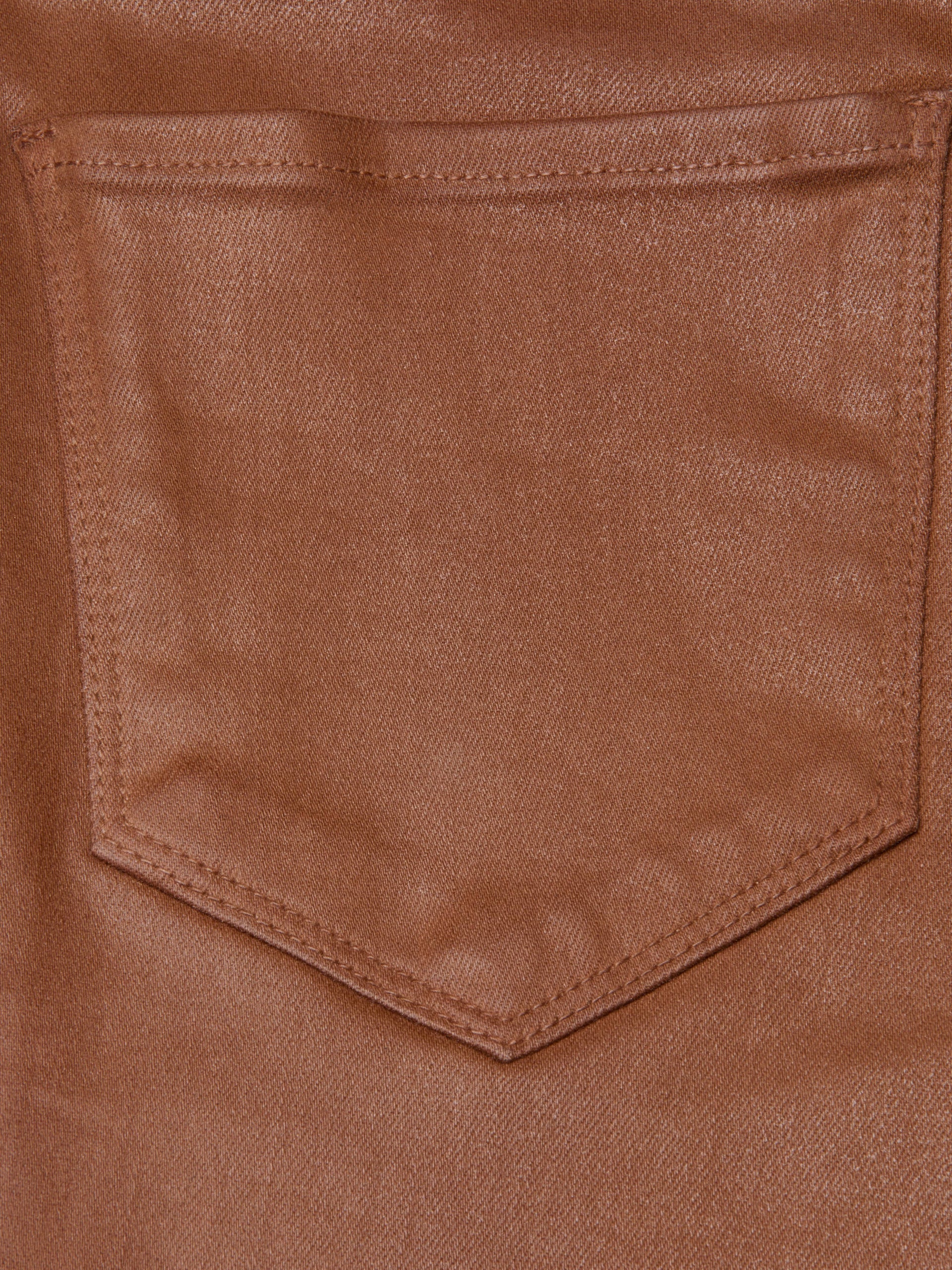SELMA COATED BOOTCUT JEAN IN COGNAC COATED