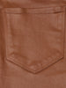 SELMA COATED BOOTCUT JEAN IN COGNAC COATED