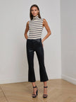 KENDRA COATED CROPPED FLARE JEAN