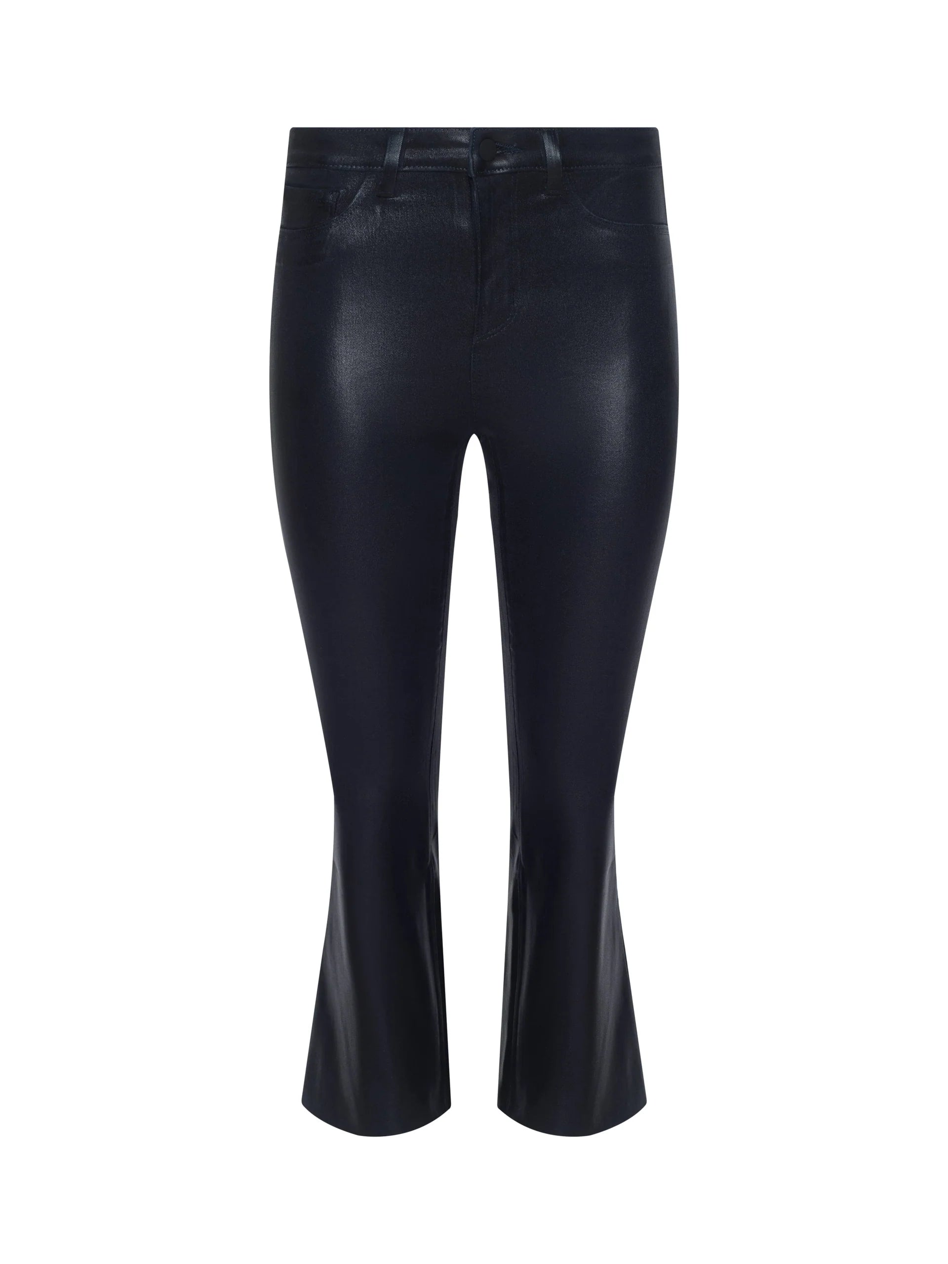KENDRA COATED CROPPED FLARE JEAN