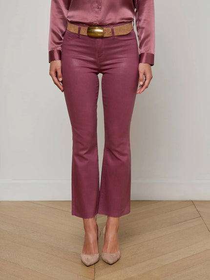KENDRA COATED CROPPED FLARE JEAN