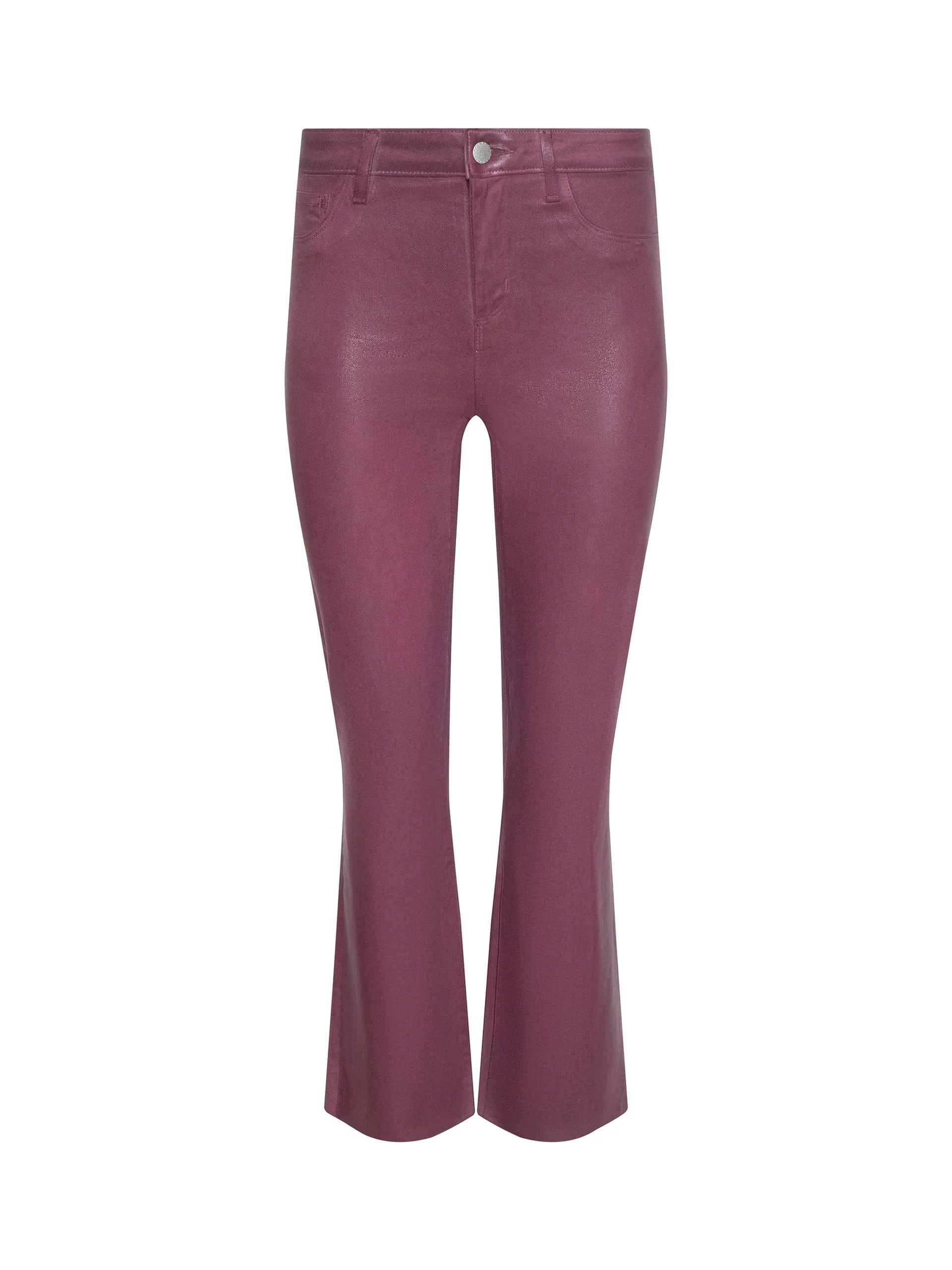 KENDRA COATED CROPPED FLARE JEAN
