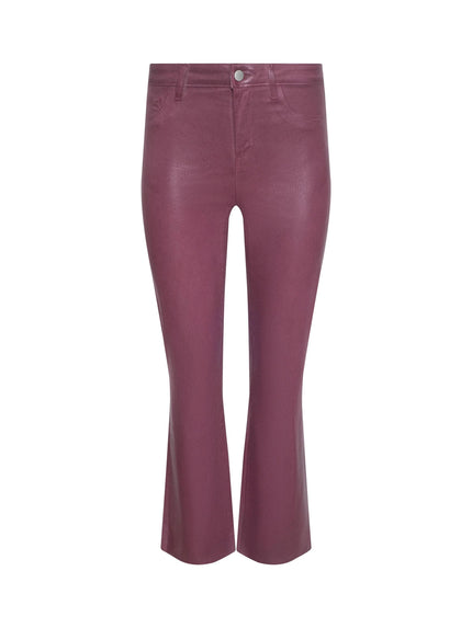KENDRA COATED CROPPED FLARE JEAN