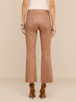 KENDRA COATED CROPPED FLARE JEAN IN HAZELNUT COATED