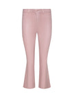 KENDRA COATED CROPPED FLARE JEAN IN PALE ROSE