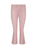 KENDRA COATED CROPPED FLARE JEAN IN PALE ROSE