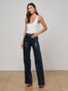 CLAYTON COATED WIDE LEG JEAN