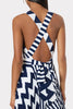 ORIA PATCHWORK CHEVRON DRESS