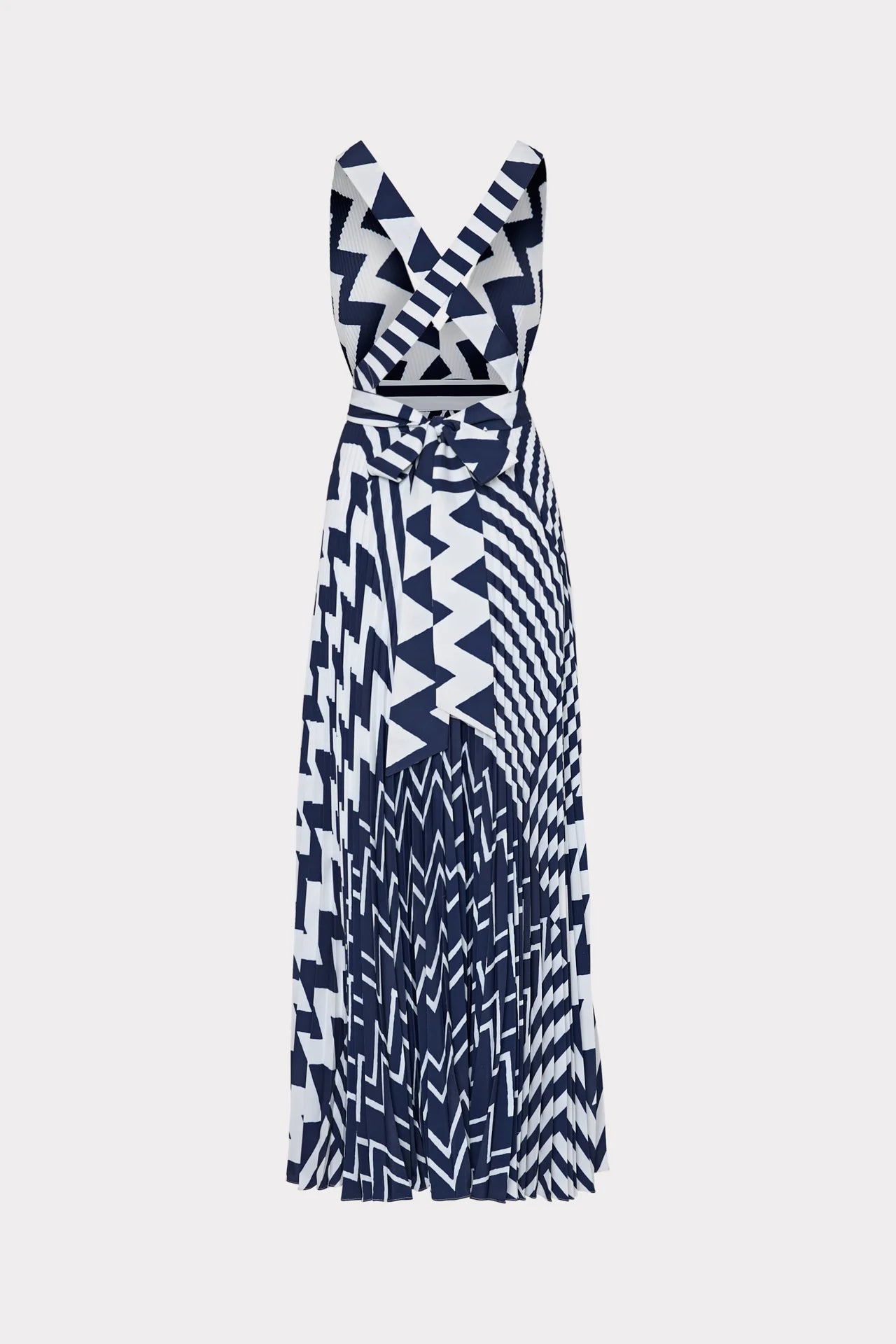 ORIA PATCHWORK CHEVRON DRESS