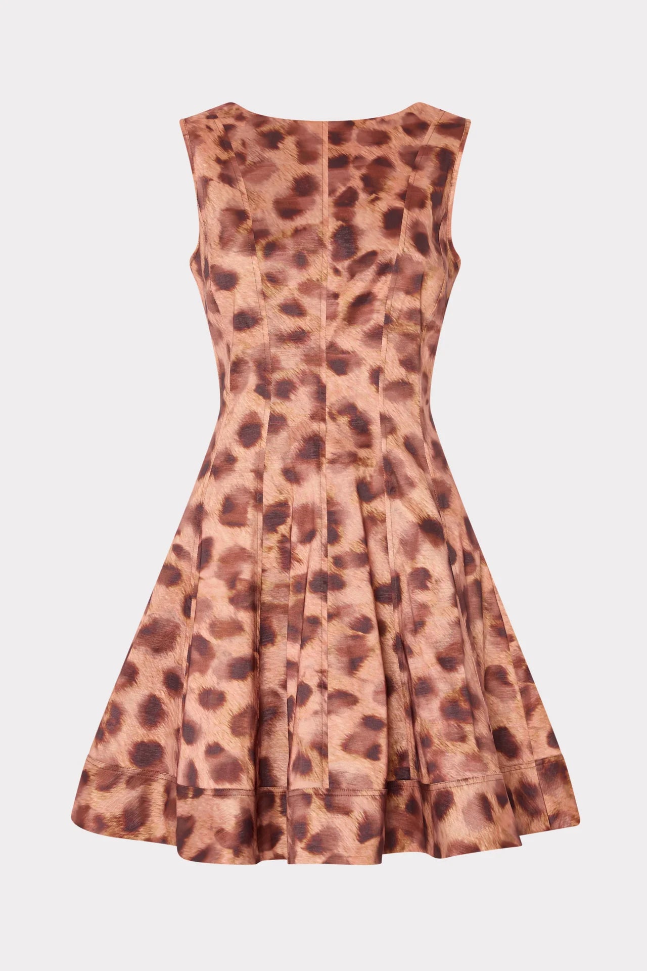 POPPY LEOPARD PRINT TAFFETA MINI DRESS