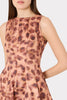 POPPY LEOPARD PRINT TAFFETA MINI DRESS
