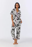SHORT SLEEVE CLASSIC STRETCH JERSEY CROPPED PJ SET