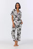 SHORT SLEEVE CLASSIC STRETCH JERSEY CROPPED PJ SET