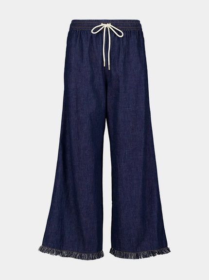 RHIANNON FRINGE DENIM PANT