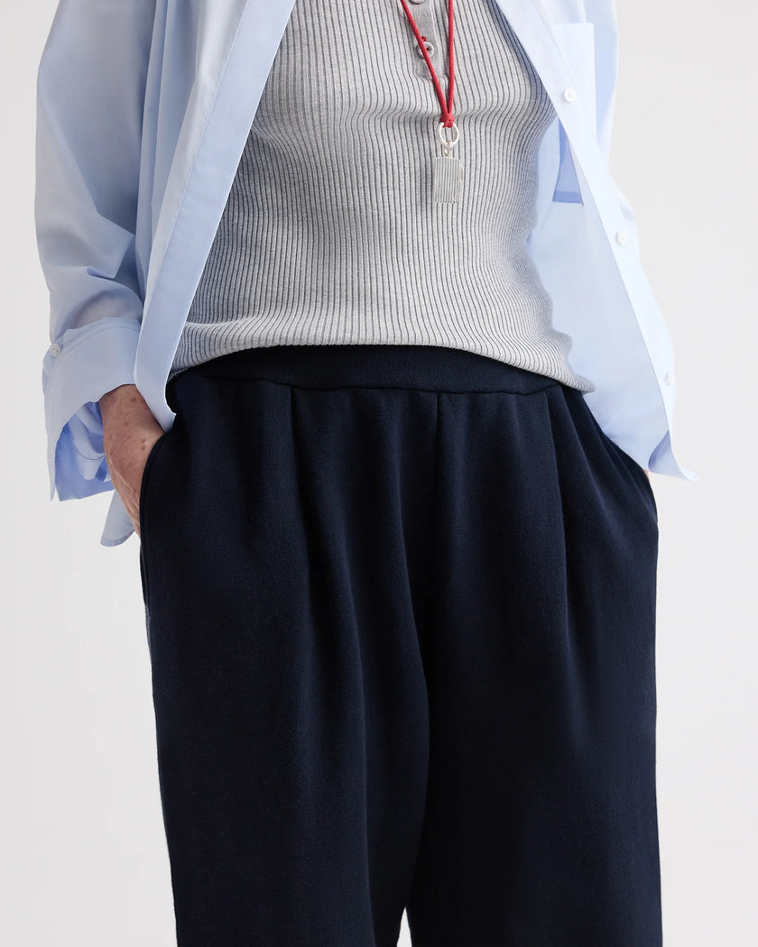 PLEATED SWEATPANT